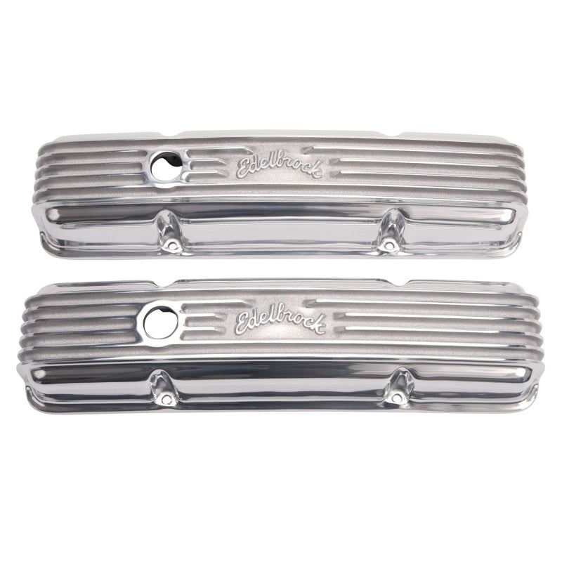 Edelbrock Valve Cover Classic Series Chevrolet 1959-1986 262-400 CI V8 Polshed-thumbmail-2