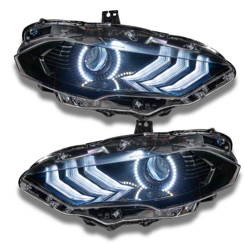 Oracle 18-21 Ford Mustang Dynamic DRL Upgrade w/ Halo Kit & Sequential Turn Signal - ColorSHIFT-thumbmail-16