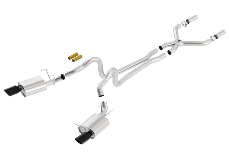 Borla 2011-2012 Mustang GT 5.0L Black Chrome 4.5in Rd Tip ATAK Catback Exhaust-thumbmail-2