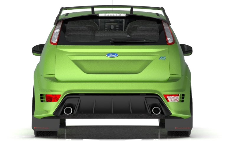 Rally Armor 09-11 Ford Focus MK2 RS Black UR Mud Flap Red Logo-thumbmail-3