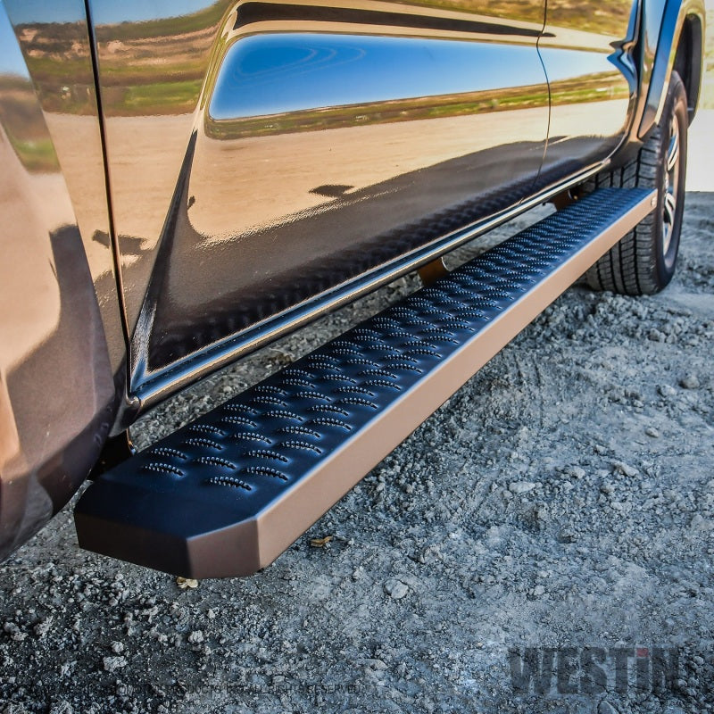 Westin Grate Steps Running Boards 79 in - Textured Black-thumbmail-5