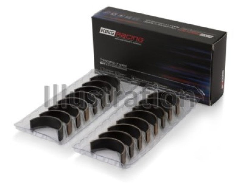 King Chevrolet SBC 307CI 350CI & Gen III/IV 0.020in Oversize Tri-Metal Connecting Rod Bearing Set-thumbmail-1