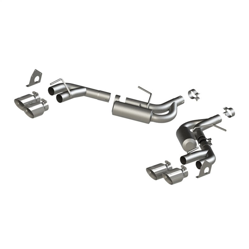 MBRP 16-19 Chevrolet Camaro V6 2.5in T304 NPP Dual Axle Back Exhaust w/ 4in Quad Dual Wall Tips-thumbmail-2