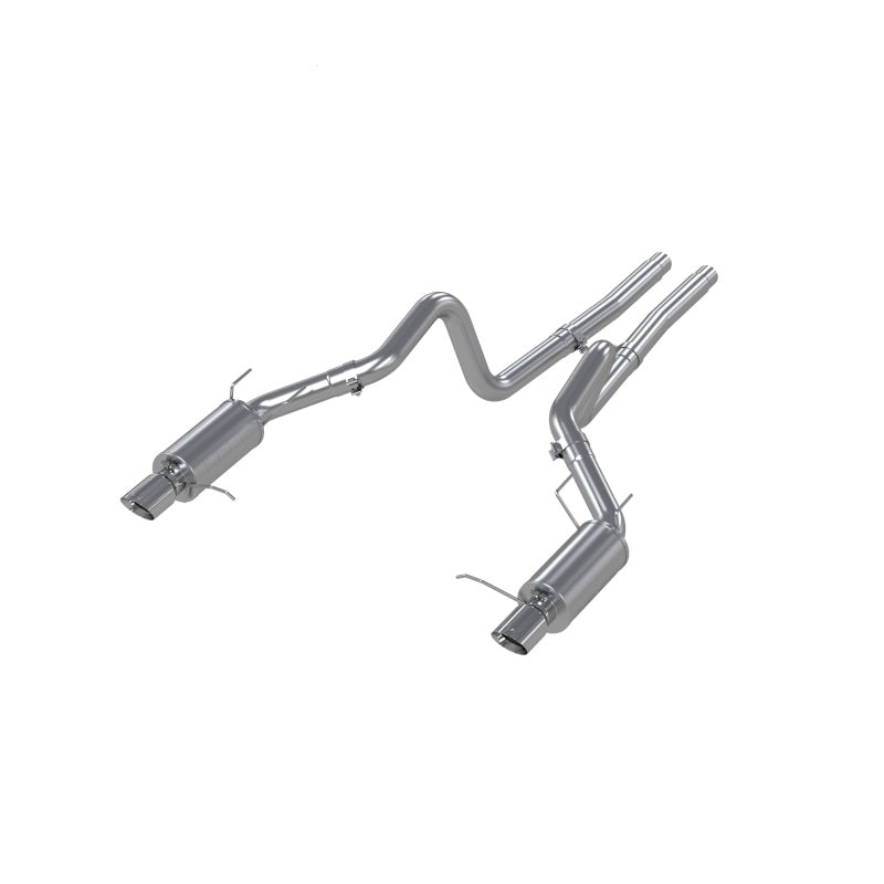 MBRP 11-14 Ford Mustang GT 5.0L Dual Split Rear Street Version T409 3in Cat Back Exhaust System-thumbmail-2