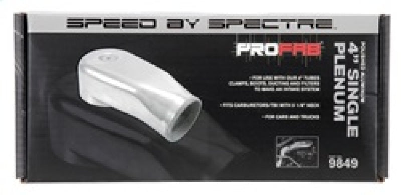 Spectre Plenum 4in. OD x 9in. (Air Cleaner to Stud Inlet) - Single-thumbmail-12
