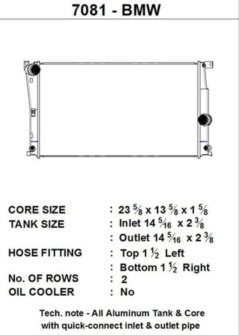 CSF BMW 2 Seires (F22/F23) / BMW 3 Series (F30/F31/F34) / BMW 4 Series (F32/F33/F36) A/T Radiator-thumbmail-4