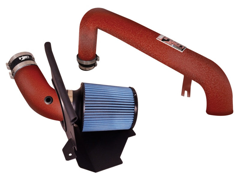 Injen 15-18 Ford Focus ST 2.0L (t) 4cyl Wrinkle Red Short Ram Intake w/ MR Tech & Heat Shield-thumbmail-2