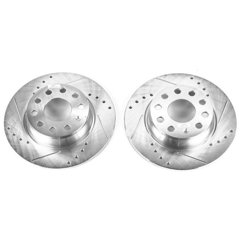 Power Stop 10-13 Audi A3 Rear Evolution Drilled & Slotted Rotors - Pair-thumbmail-1