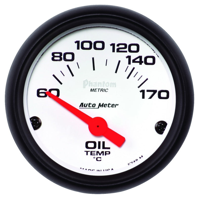 Autometer Phantom 2-1/16in 60-170 Deg F Electronic Oil Temperature Gauge-thumbmail-3