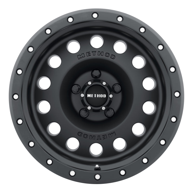 Method MR307 Hole 17x8.5 0mm Offset 5x5 94mm CB Matte Black Wheel-thumbmail-2