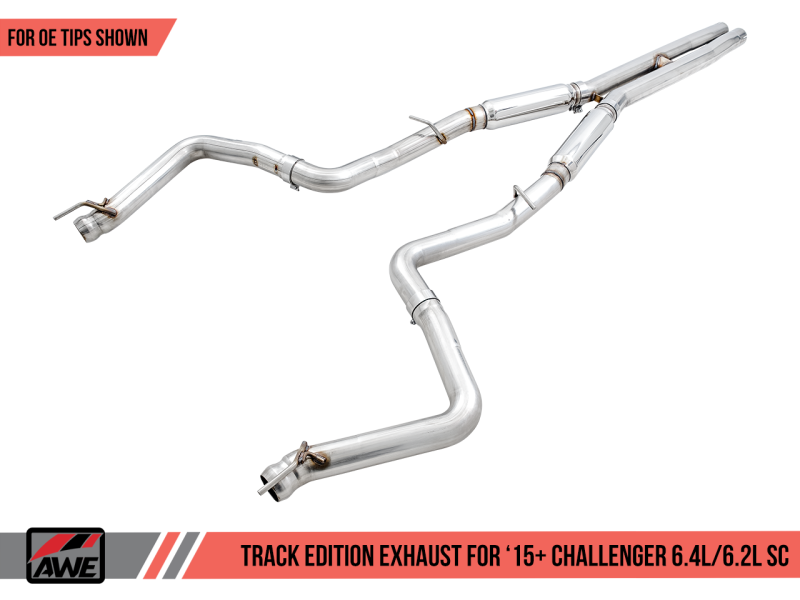 AWE Tuning 2015+ Dodge Challenger 6.4L/6.2L Supercharged Track Edition Exhaust - Use Stock Tips-thumbmail-4