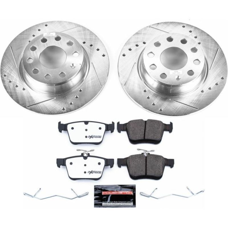 Power Stop 15-18 Audi A3 Rear Z26 Street Warrior Brake Kit-thumbmail-1