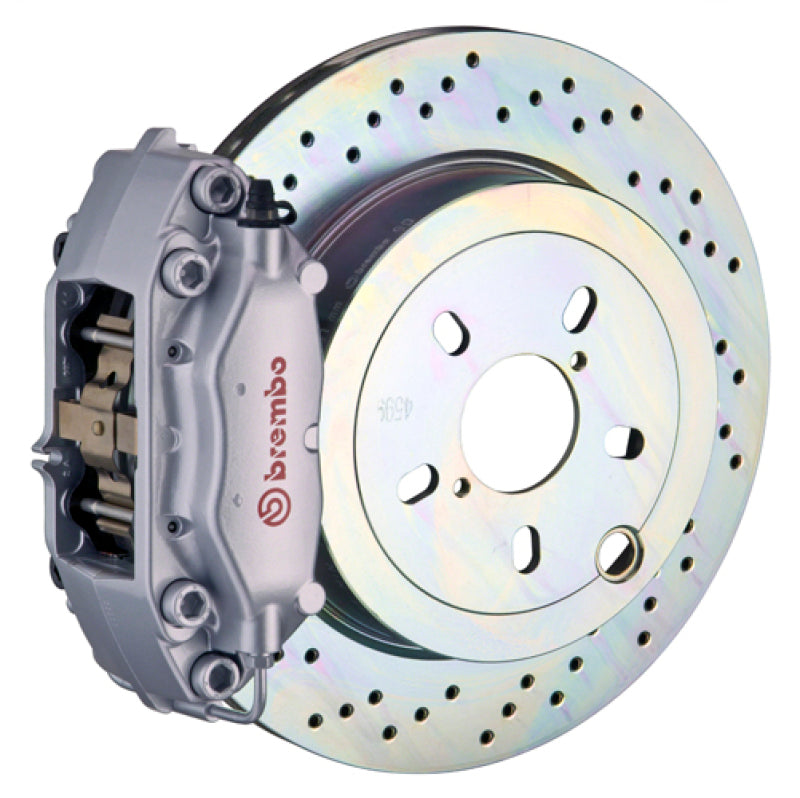 Brembo 66-89 911S/SC/Carrera Rear GT BBK 4 Piston Cast 2pc 309x28 1pc Rotor Drilled-Silver-thumbmail-1