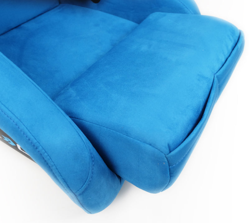 NRG FRP Bucket Seat ULTRA Edition - Large (Blue Alcantara/Gold Glitter Back)-thumbmail-4