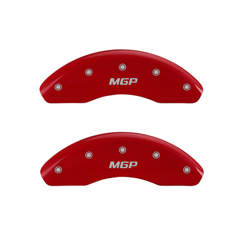 MGP 4 Caliper Covers Engraved Front & Rear MGP Red finish silver ch-thumbmail-1