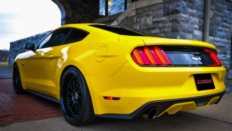 Corsa 2015 Ford Mustang GT Fastback 5.0 3in Xtreme Cat Back Exhaust w/ Dual  Black 4.5in Tips-thumbmail-3