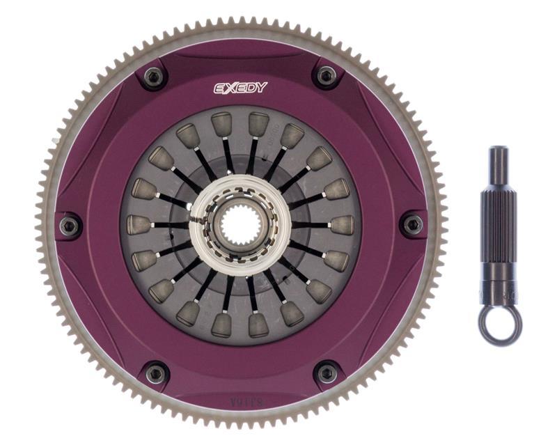 Exedy 2008-2015 Mitsubishi Lancer Evolution GSR L4 Hyper Triple Cerametallic Clutch Rigid Disc-thumbmail-8