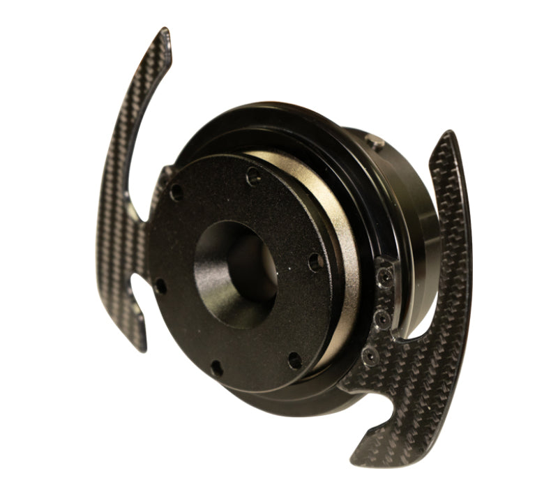 NRG Quick Release Kit Gen 4.0 - Black Body / Black Ring w/ CF Handles-thumbmail-2