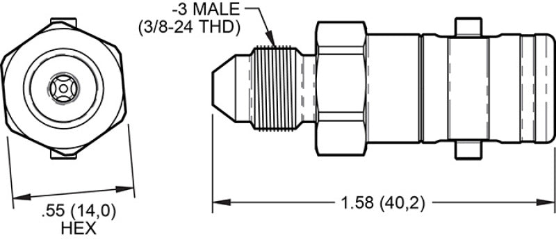 Wilwood Quick Disconnect - Male Side -3 AN-thumbmail-1