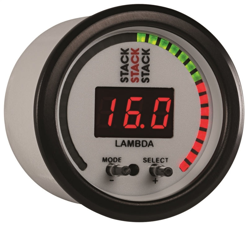 Autometer Stack 52mm Pro-Control Wideband Air/Fuel Ratio (Lambda) Gauge - White-thumbmail-3