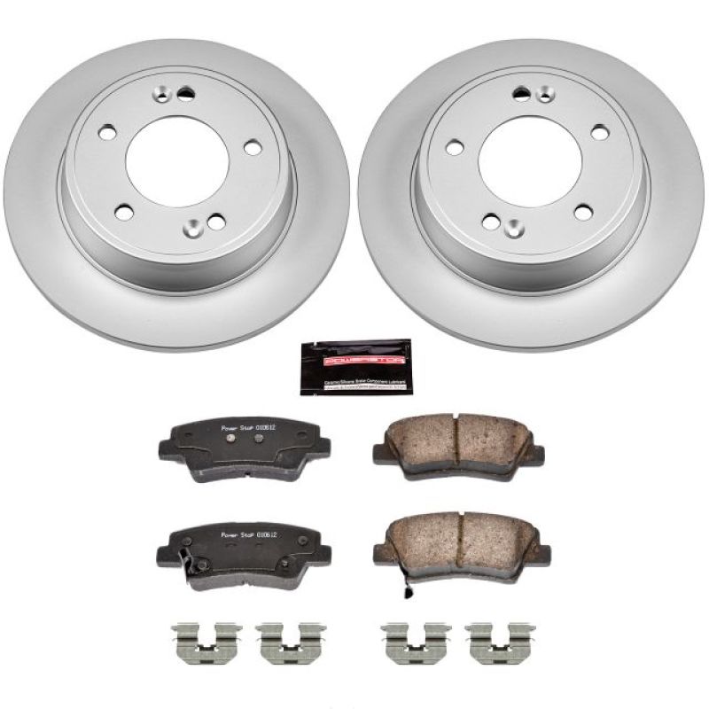 Power Stop 11-19 Hyundai Elantra Rear Z17 Evolution Geomet Coated Brake Kit-thumbmail-1
