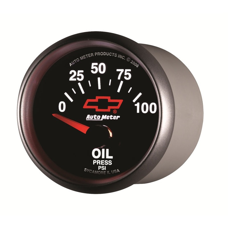 Autometer Oil Pressure 2-1/16, 0-100 PSI - Red Bowtie-thumbmail-3