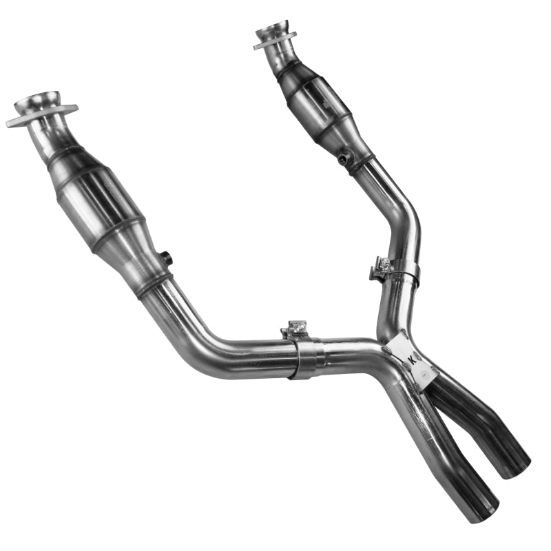 Kooks 05-10 Ford Mustang GT 2 1/2in x 2 1/2in OEM Exhaust GREEN Cat X Pipe-thumbmail-1