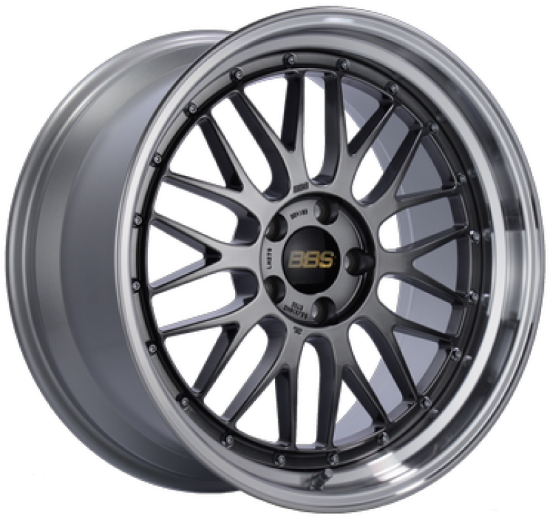 BBS LM 19x9.5 5x120 ET35 Diamond Black Center Diamond Cut Lip Wheel -82mm PFS/Clip Required-thumbmail-1