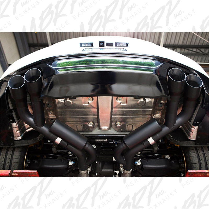 MBRP 18-20 Ford Mustang GT 2.5in Black Coated Non Active Dual Axle Back Exhaust - 4in Dual Wall Tips-thumbmail-6