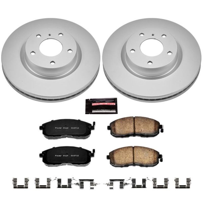 Power Stop 03-05 Infiniti G35 Front Z17 Evolution Geomet Coated Brake Kit-thumbmail-1