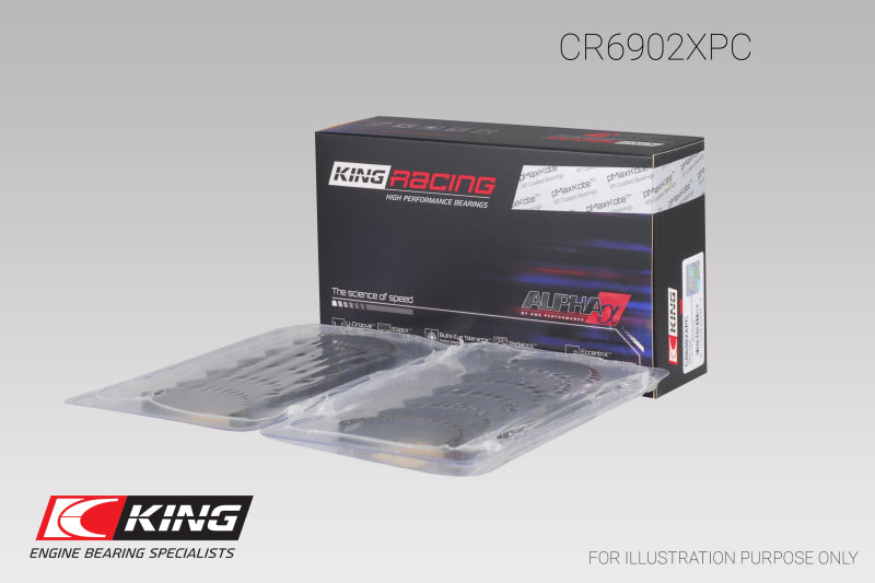 King Nissan VQ35HR/VQ37VHR/VR30DTT (Size +.5) pMaxKote Rod Bearing Set-thumbmail-3
