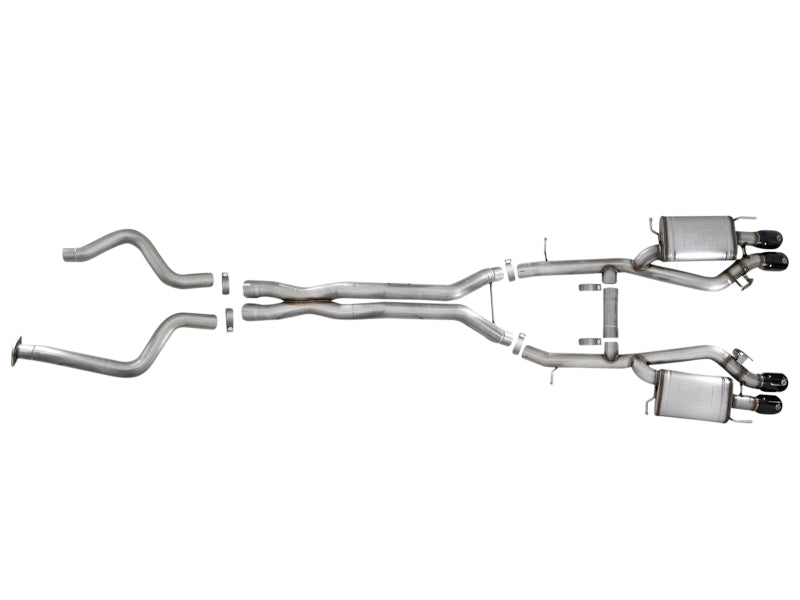 aFe MACHForce XP 3in 304SS Cat Back Exhaust s/ Black Tips 16-17 Cadillac ATS-V V6-3.6L (tt)-thumbmail-2
