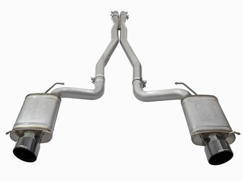 aFe Mach Force-Xp 3in CB Stainless Steel Dual Exhaust System w/ Black Tips 09-15 Cadillac CTS-V-thumbmail-5