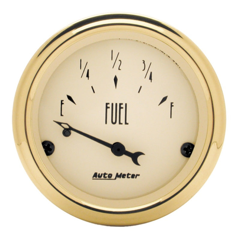 AutoMeter Gauge Fuel Level 2-1/16in. 0 Ohm(e) to 30 Ohm(f) Elec Golden Oldies-thumbmail-1