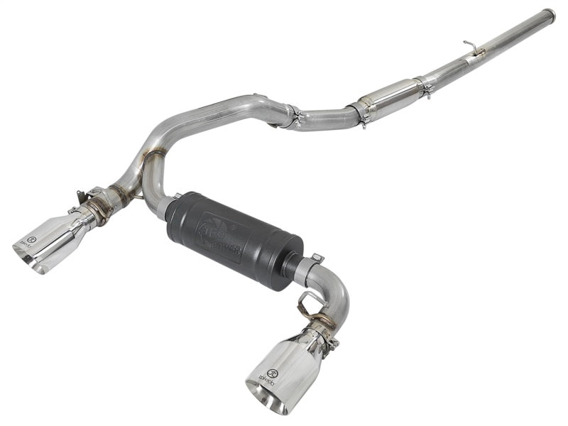 aFe Takeda 3in 304 SS Cat-Back Exhaust w/ Polished Tip 16-18 Ford Focus RS 2.3L (t)-thumbmail-1