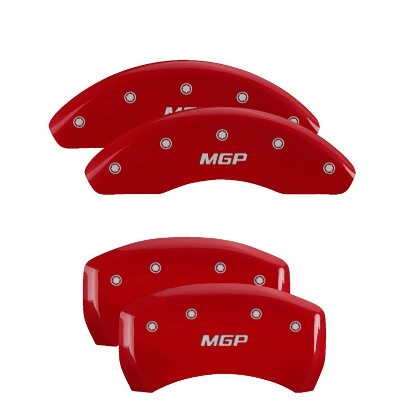 MGP 4 Caliper Covers Engraved Front & Rear MGP Red finish silver ch-thumbmail-2
