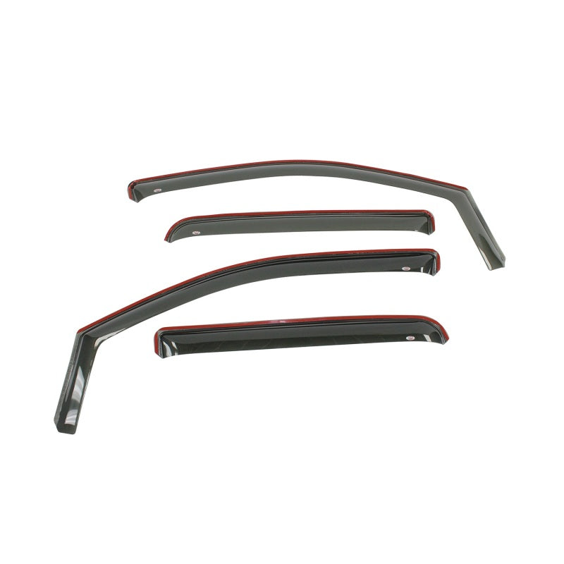 Westin 2015-2018 Chevrolet/GMC Colorado/Canyon Crew Cab Wade In-Channel Wind Deflector 4pc - Smoke-thumbmail-2