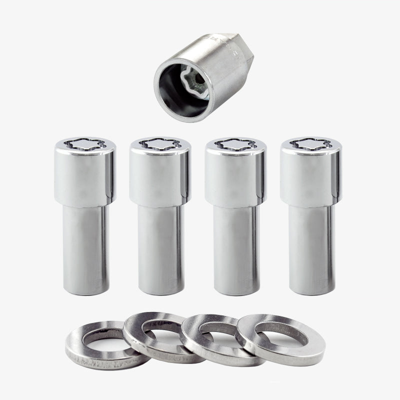McGard Wheel Lock Nut Set - 4pk. (X-Long Shank) 1/2-20 / 13/16 Hex / 2.165in. Length - Chrome-thumbmail-6