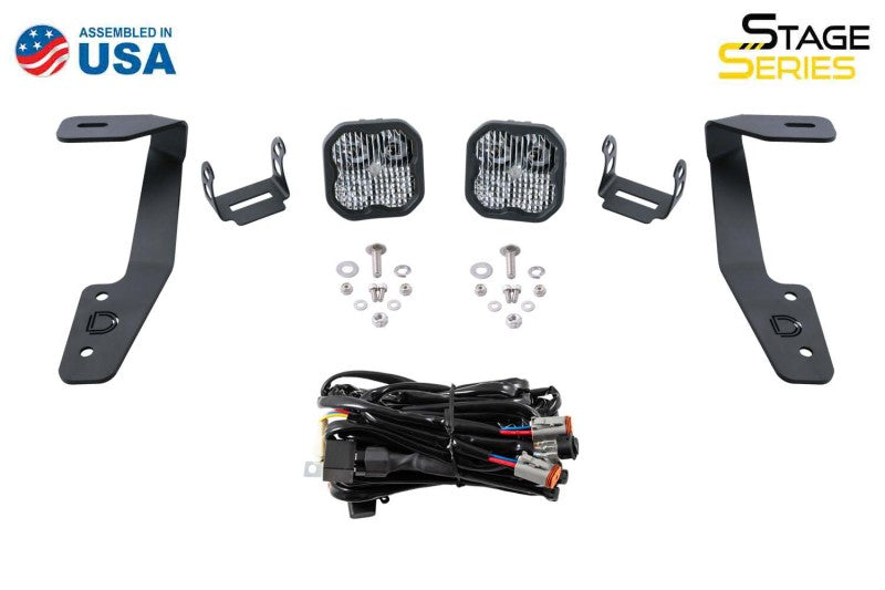 Diode Dynamics 18-21 Subaru Crosstrek Sport SS3 LED Ditch Light Kit - Yellow Combo-thumbmail-9