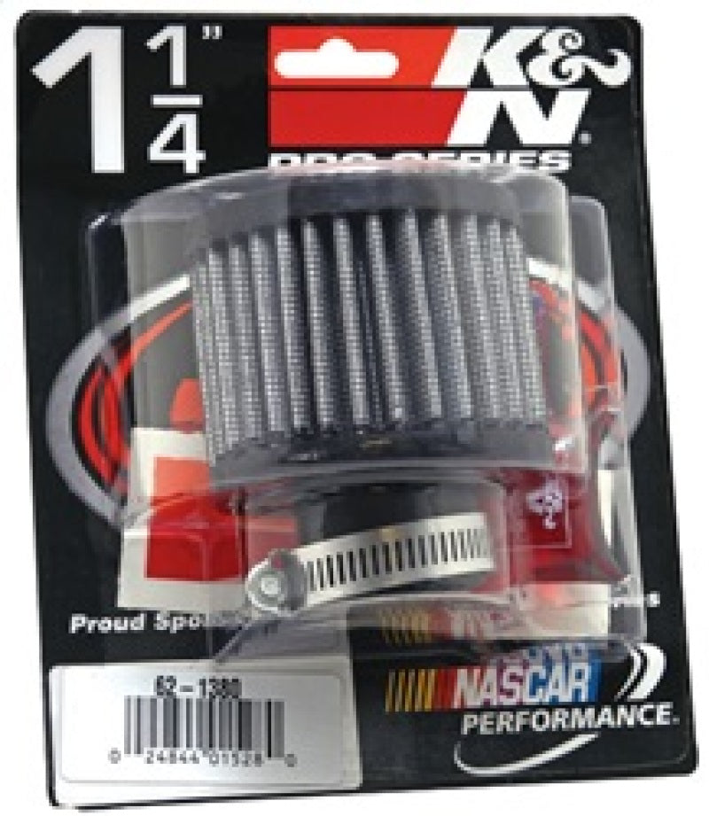 K&N 1.25in Flange ID x 3in OD x 2.5 inch H Rubber Base Crankcase Vent Filter-thumbmail-7