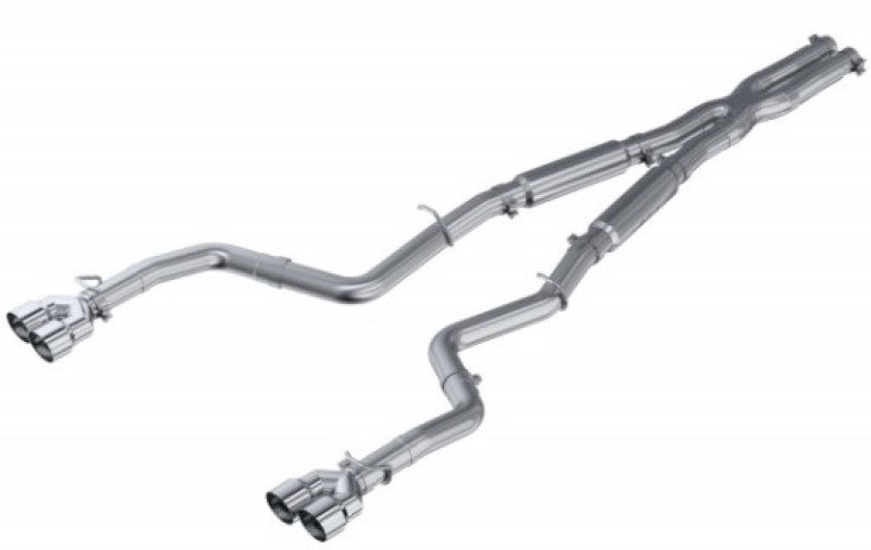 MBRP 15-16 Dodge Challenger RT 5.7L Aluminized Steel 3in Dual Rear Cat-back Quad Tips - Street-thumbmail-5