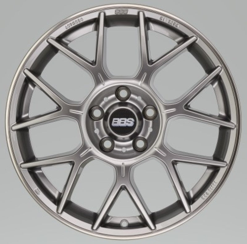 BBS XR 18x8 5x112 44mm Offset 82mm Bore PFS/Clip Req Gloss Platinum Wheel-thumbmail-1