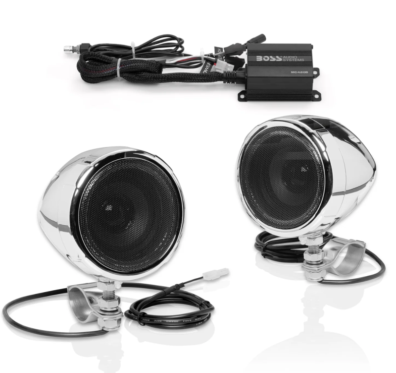 Boss Audio Systems Motorcycle Speaker Amplifier/ Bluetooth/ 3in Speakers-thumbmail-1
