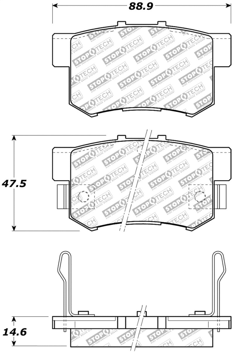 StopTech Street Select Brake Pads - Front/Rear-thumbmail-1