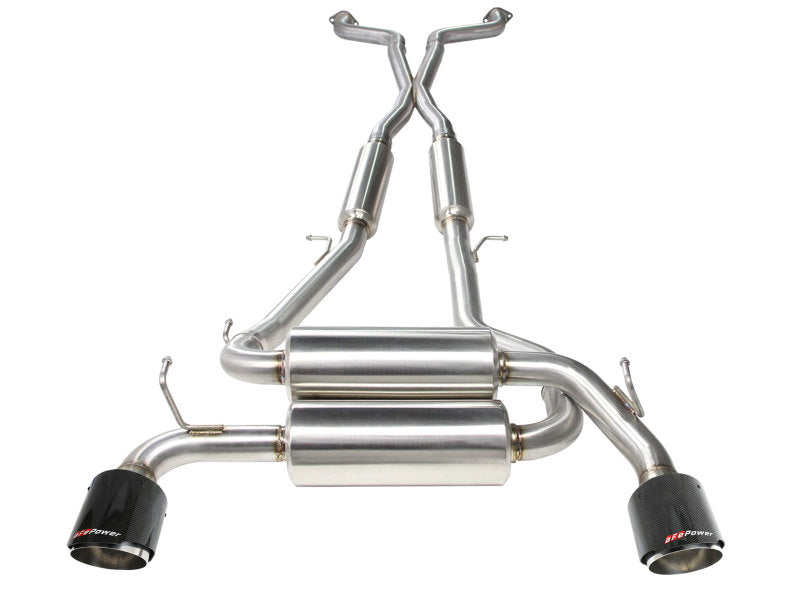 aFe Takeda 2-1/2in 304SS Cat-Back Exhaust Infiniti G37 08-13/Q60 14-15 V6-3.7 w/ Carbon Fiber Tips-thumbmail-5