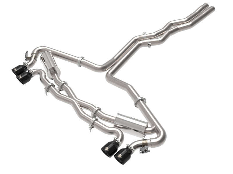aFe 20-22 Audi RS6 Avant V8 4L (tt) MACH Force-Xp 3in to 2.5in 304 SS Cat-Back Exhaust w/ Black Tip-thumbmail-1