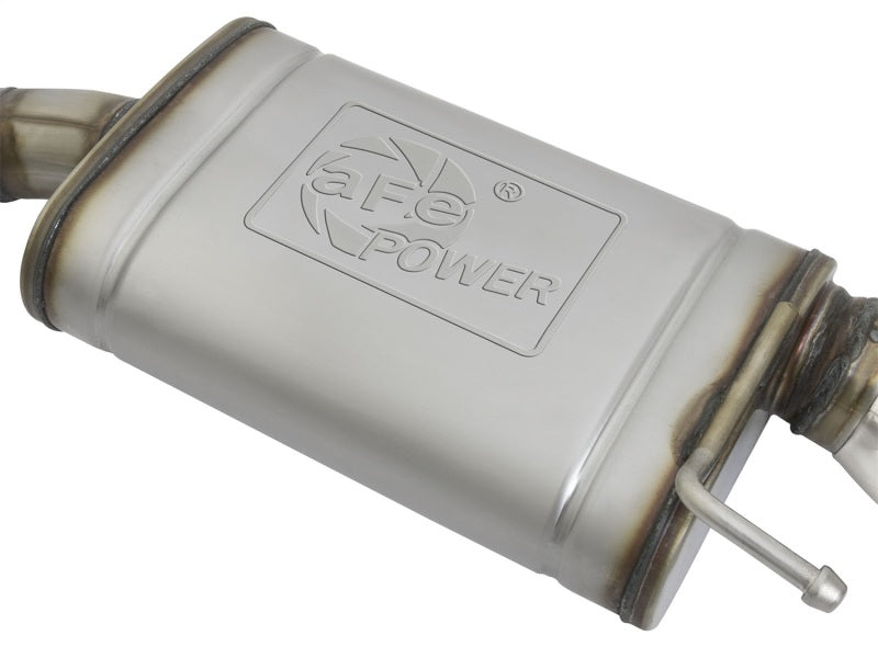 aFe MACHForce XP 2.5in 409 Stainless Axle Back Exhaust w/Stainless Tips 15-17 Ford Mustang I4-2.3L-thumbmail-4