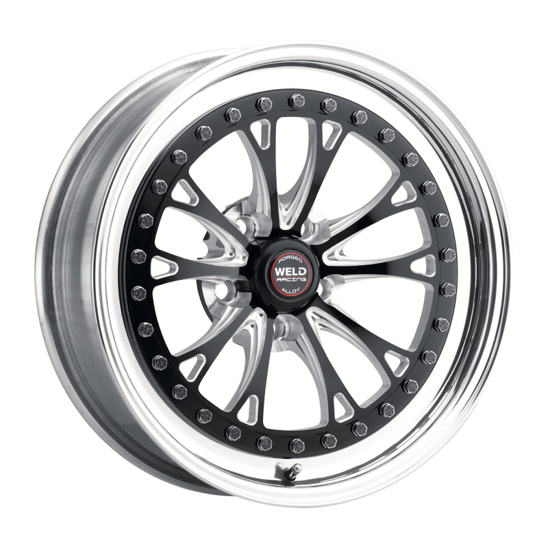 Weld Vitesse 17x10 / 5x4.5mm BP / 8in. BS Low Pad Black Wheel - Polished Non-Beadlock-thumbmail-1