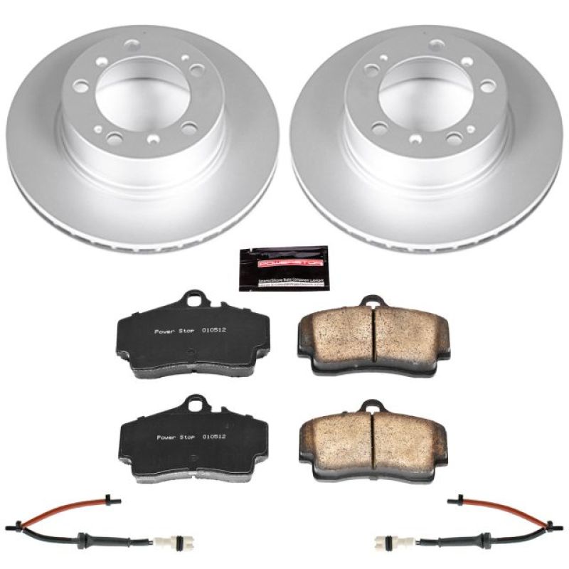 Power Stop 97-04 Porsche Boxster Rear Z23 Evolution Sport Coated Brake Kit-thumbmail-1