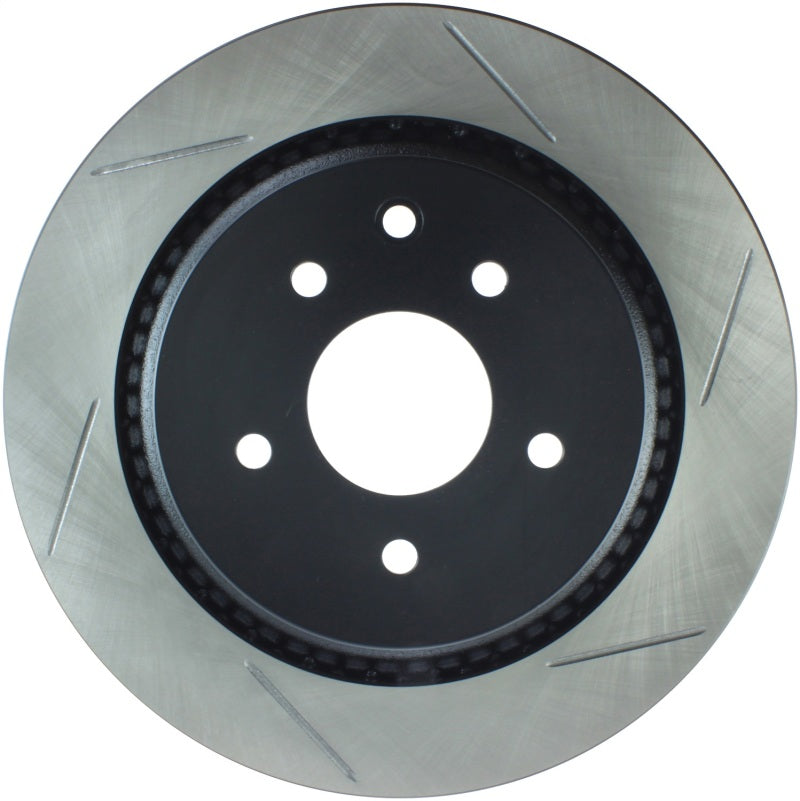 StopTech Power Slot 07-08 Infiniti G35 2WD Sport Sedan / 08-09 G37 SportStop Slotted Rear Left Roto-thumbmail-7
